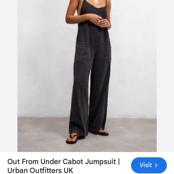 Urban Outfitters Out from Under Cabot jumpsuit, large pockets,small, - Picture 1 of 10